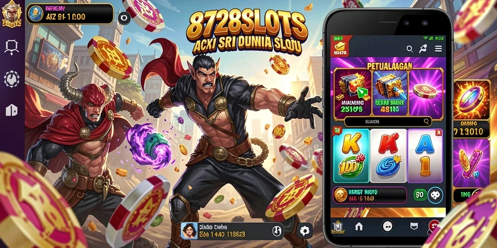 Tampilan gameplay seru di dalam 8728SLOTS dengan aksi mendebarkan.