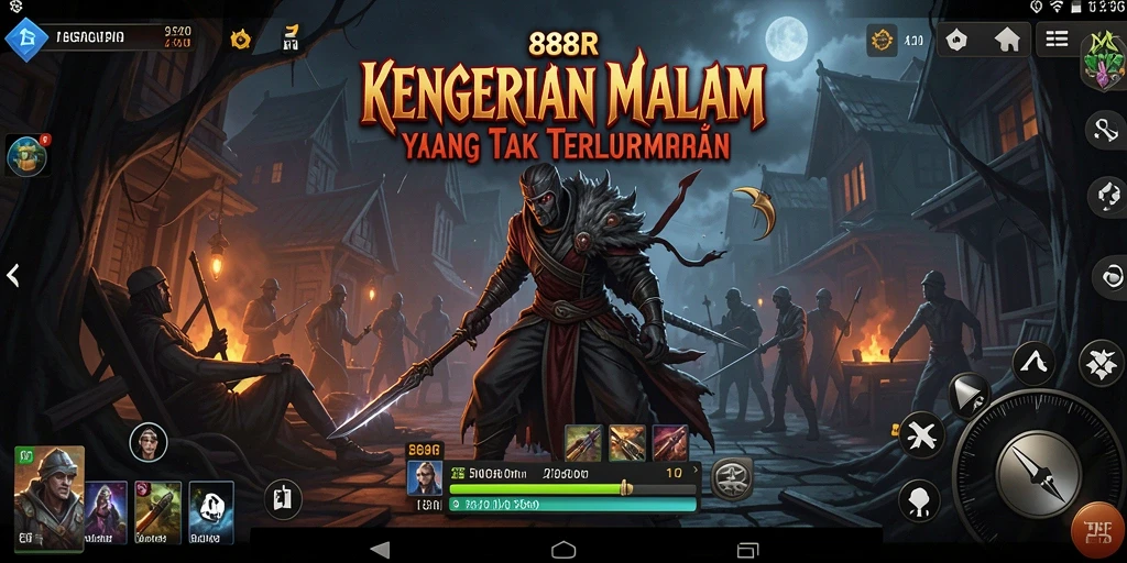 Screenshot utama 888R menampilkan suasana mencekam dan gameplay yang intens.