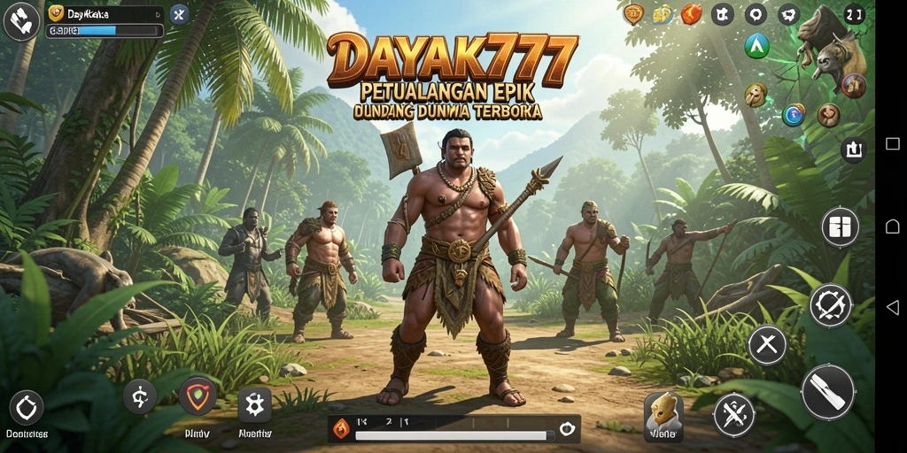 Tangkapan layar gameplay epik dalam dunia terbuka DAYAK777.