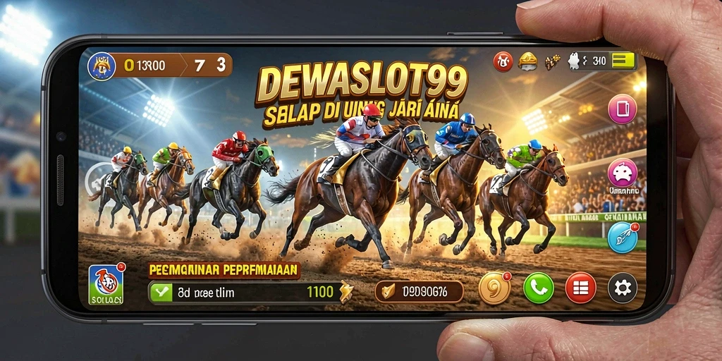Tampilan gameplay seru dalam balapan di DEWASLOT99.