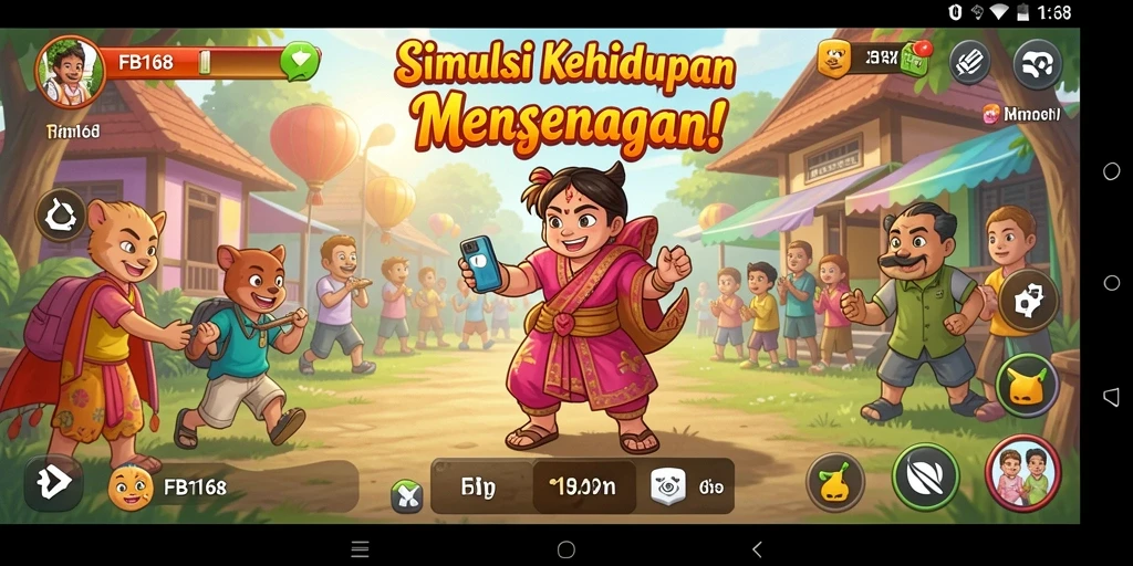 Screenshot FB168 menampilkan gameplay simulasi yang menarik dan interaktif.