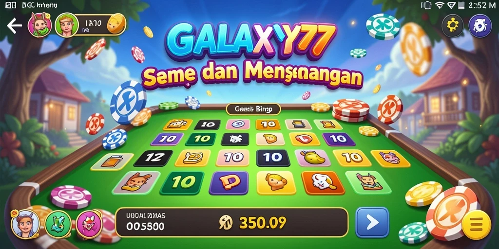 Tampilan gameplay seru dan menarik di GALAXY77.