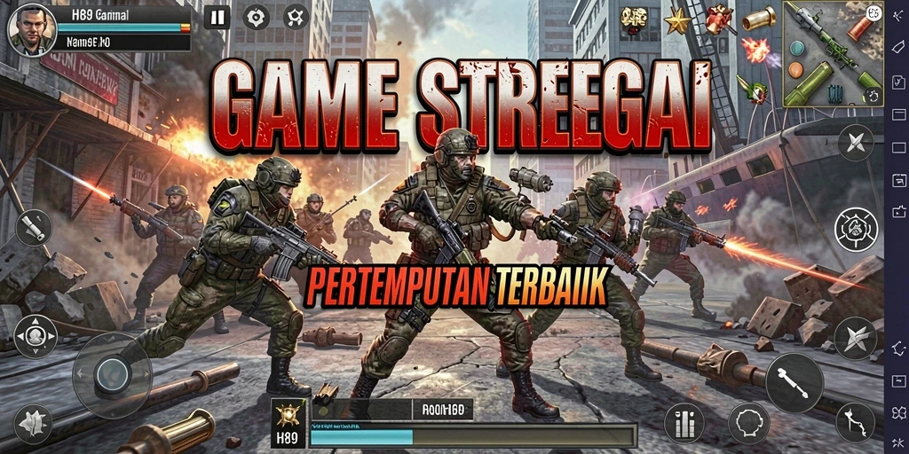 Screenshot H89 menampilkan pertempuran epik antara dua kerajaan.