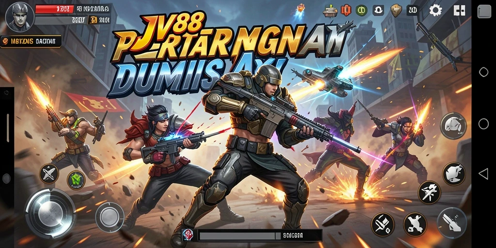 Tangkapan layar JV88 menunjukkan aksi seru dalam pertempuran non-stop.