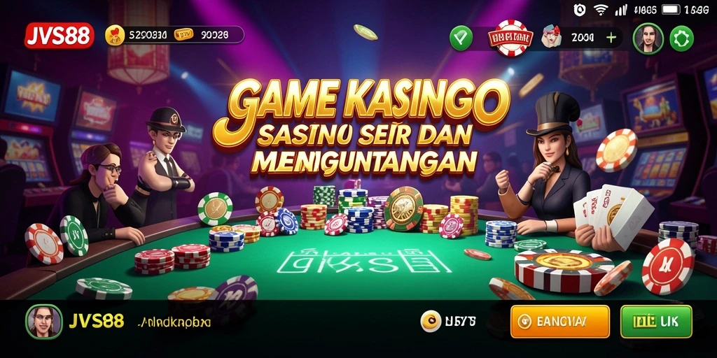 Tampilan gameplay JVS88 yang memukau saat bermain Kasino.