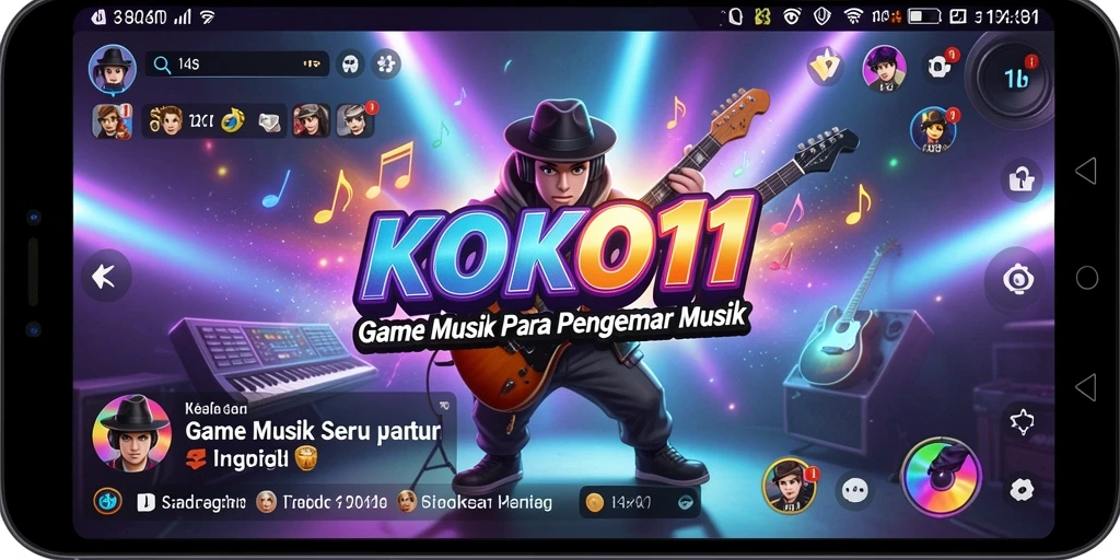 Tampilan gameplay KOKO11 yang dinamis dan penuh warna.