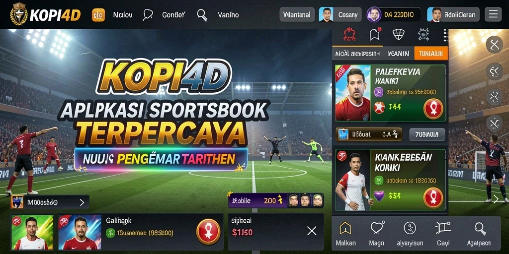 Tampilan gameplay Sportsbook KOPI4D yang menarik dan dinamis.