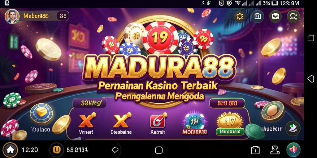 Tampilan gameplay MADURA88 yang menarik dan penuh aksi Kasino.