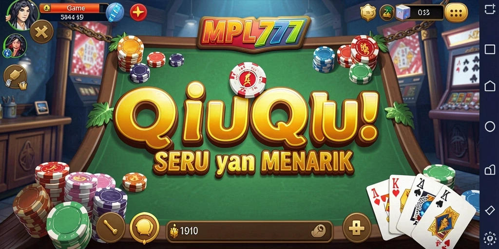Tampilan gameplay seru dalam MPL777, menunjukkan pertarungan QiuQiu.