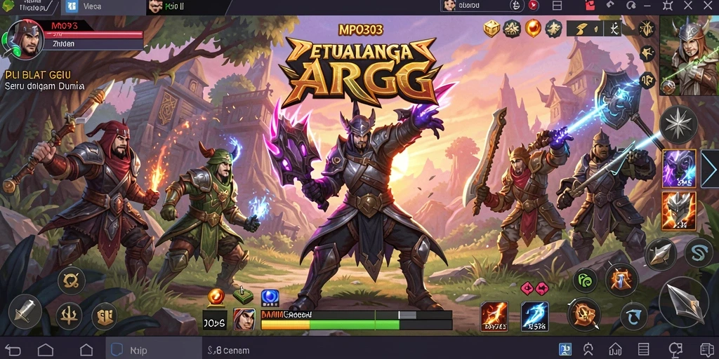 Tangkapan layar MPO303 menampilkan pertempuran seru dalam dunia ARPG.