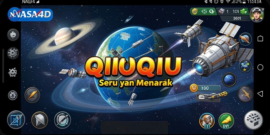 Screenshot gameplay QiuQiu NASA4D yang menarik.