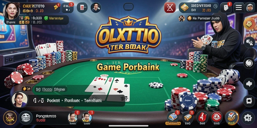 Screenshot OLXTOTO menunjukkan gameplay Poker yang seru dan kompetitif.