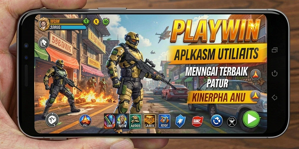 Tampilan antarmuka pengguna PLAYWIN yang intuitif dan mudah digunakan.
