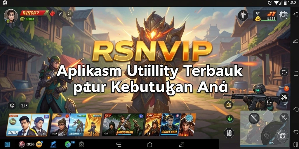Tampilan RSNVIP menampilkan antarmuka yang intuitif dan fitur lengkap aplikasi Utility.