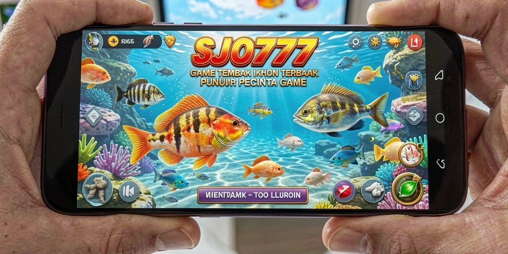 Screenshot menampilkan aksi seru dalam game Tembak Ikan SJO777.