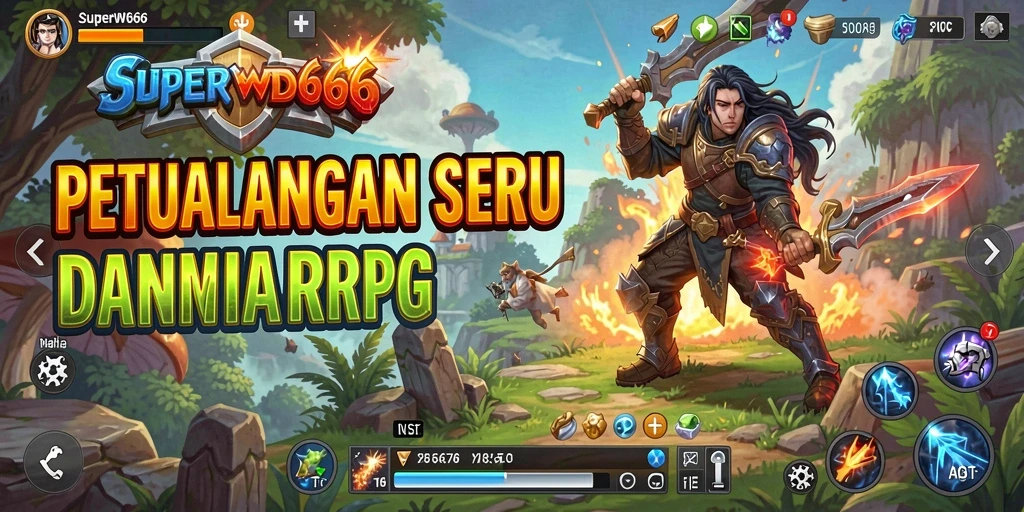 Screenshot gameplay <strong>SUPERWD666</strong> menunjukkan aksi pertarungan yang seru dan karakter yang menarik.