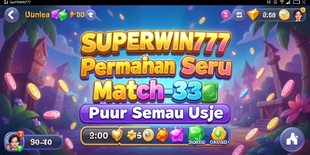 Screenshot <strong>SUPERWIN777</strong> menampilkan gameplay seru dalam mencocokkan buah-buahan.